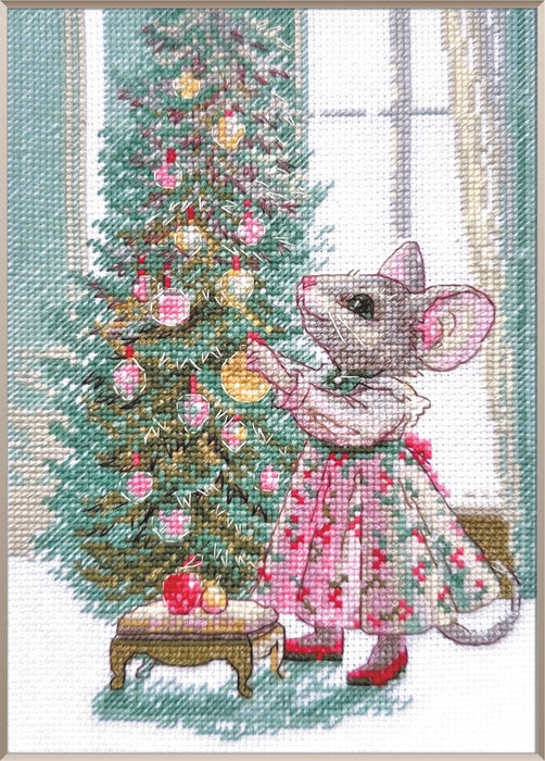 Aine Cross Stitch Kit- 'Merry Mouse' (A1026)