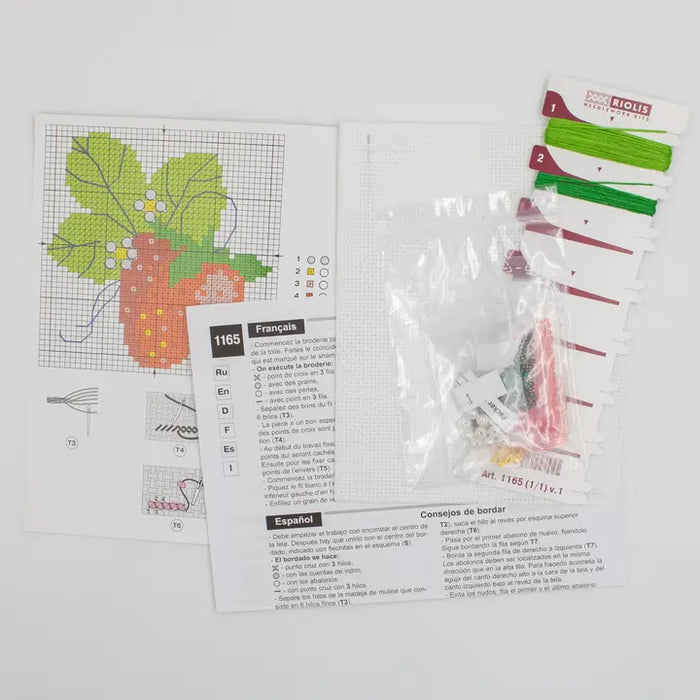 Riolis Beaded Cross Stitch Kit- 'Strawberry' (1165)