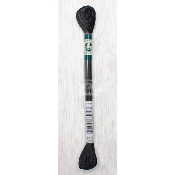 DMC Satin Thread- S310 (Black)