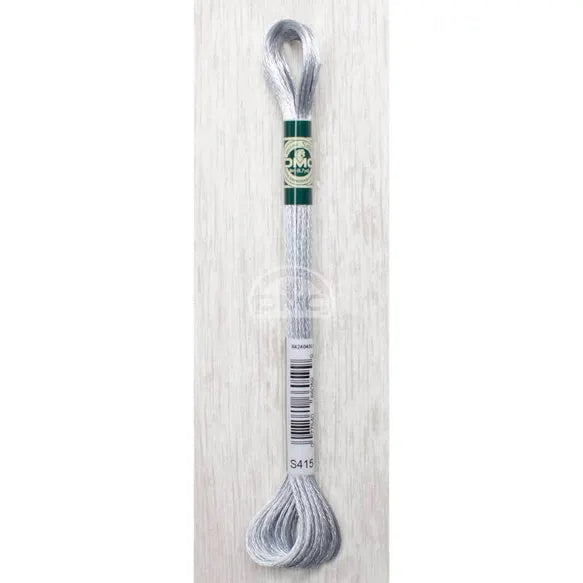 DMC Satin Thread- S415 (Metallic Chrome)