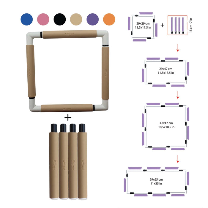 Nurge Snap Frame-Extension Rod Pack