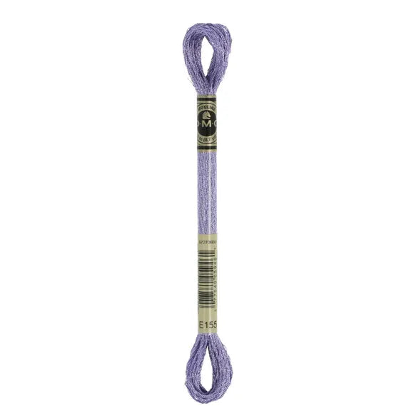 DMC Light Effects Thread-E155 (Metallic Mauve)