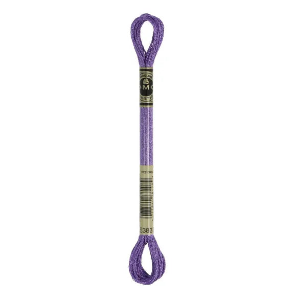 DMC Light Effects Thread-E3837 (Metallic Purple)