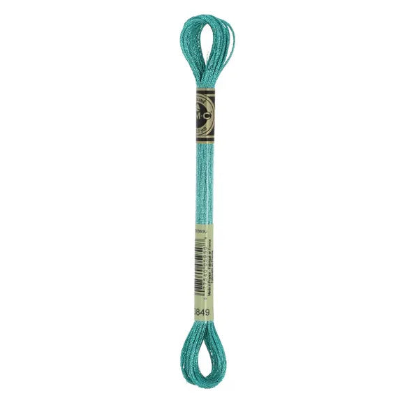 DMC Light Effects Thread-E3849 (Metallic Turquoise Green)
