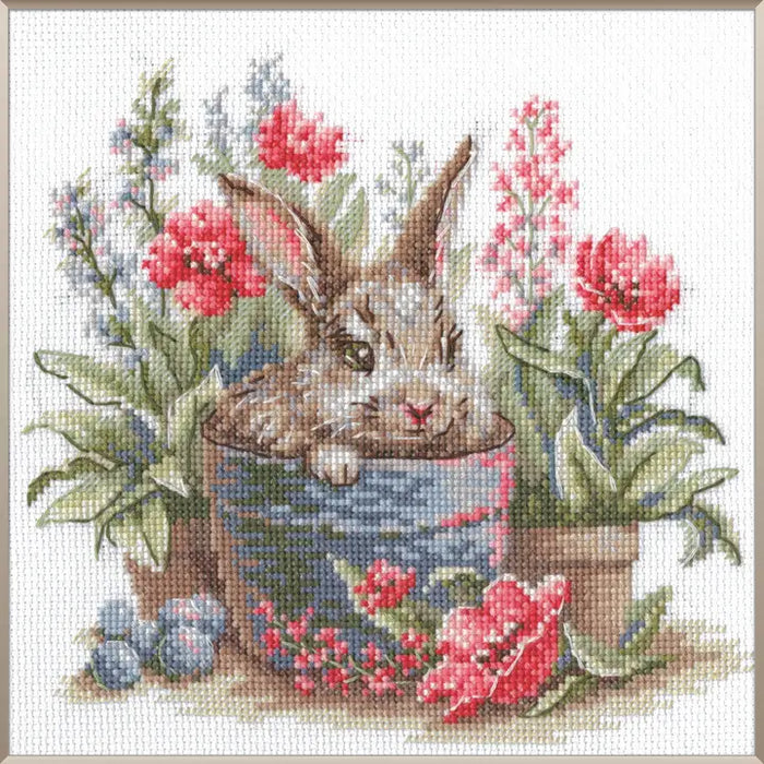 Aine Cross Stitch Kit- 'Blooming Bunny' (A1030)