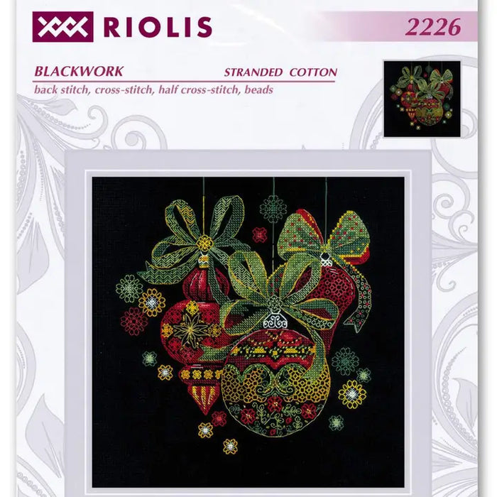 Riolis Cross Stitch Kit- 'Holiday Ornaments' (2226)