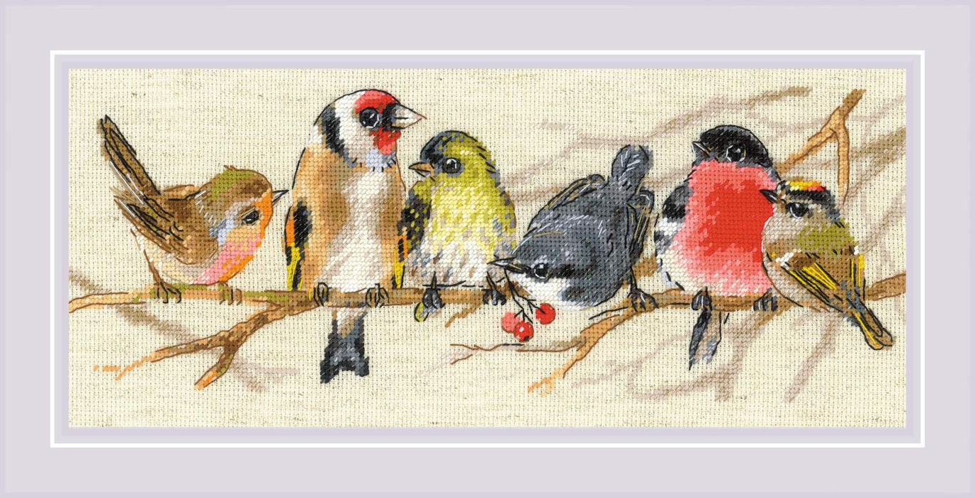 Riolis Cross Stitch Kit- 'Birds on the Branch' (2250)
