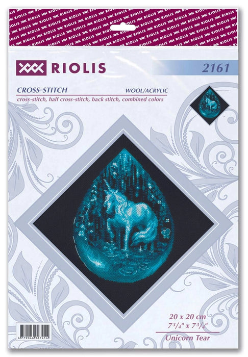 Riolis Cross Stitch Kit- 'Unicorn Tear' (2161)