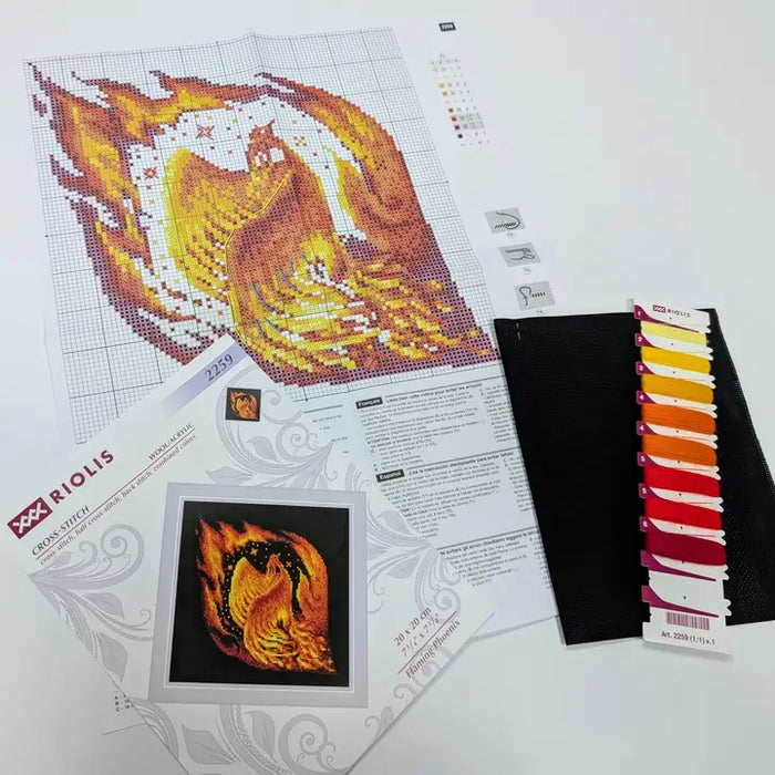 Riolis Cross Stitch Kit- 'Flaming Phoenix' (2259)