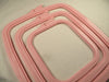 Nurge pink plastic embroidery hoop