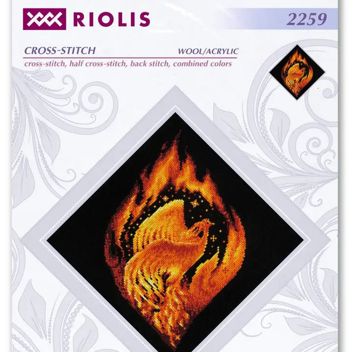 Riolis Cross Stitch Kit- 'Flaming Phoenix' (2259)