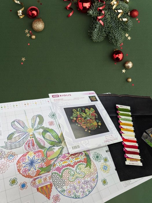 Riolis Cross Stitch Kit- 'Holiday Ornaments' (2226)