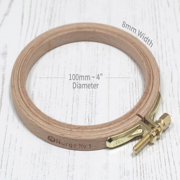 Nurge 8mm Beech Screwed Embroidery Hoop