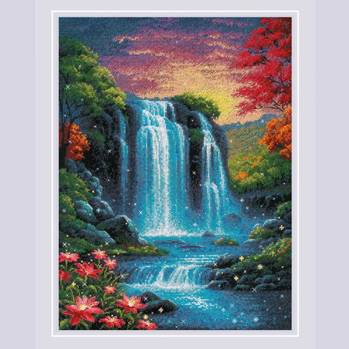 Riolis Cross Stitch Kit- 'Magical Waterfall' (2274)