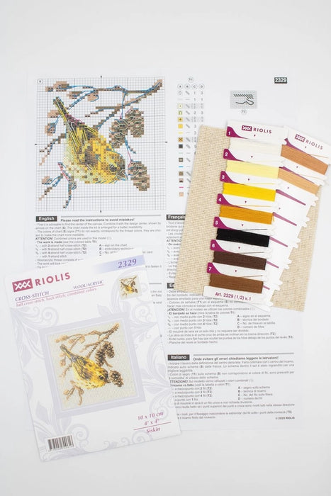 Riolis Cross Stitch Kit- 'Siskin' (2329)