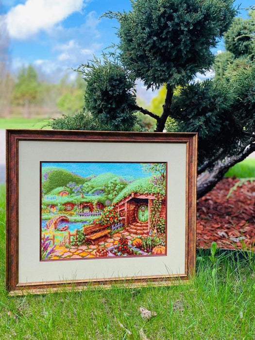 Riolis Cross Stitch Kit- 'Green Hills' (1904)