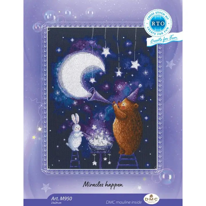 RTO Cross-Stitch Kit- 'Miracles Happen' (M950)