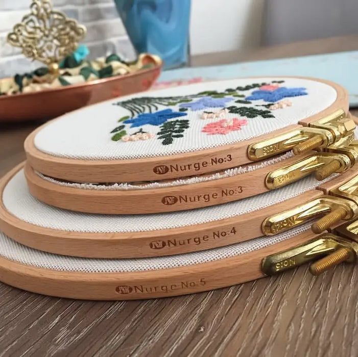 Nurge 8mm Beech Screwed Embroidery Hoop