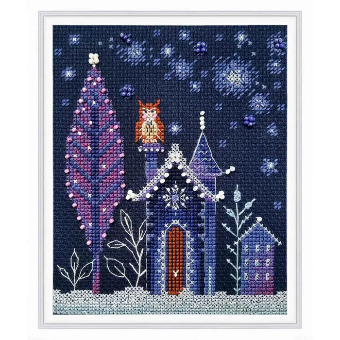 RTO Cross-Stitch Kit- 'Lodge With an Owl' (C377)