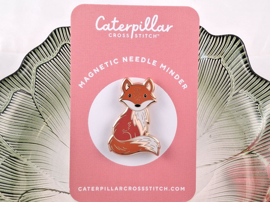 Caterpillar Cross Stitch Fox Magnetic Needle Minder