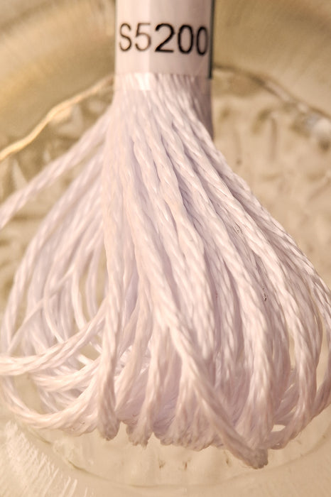 DMC Satin Thread- S5200 (White)
