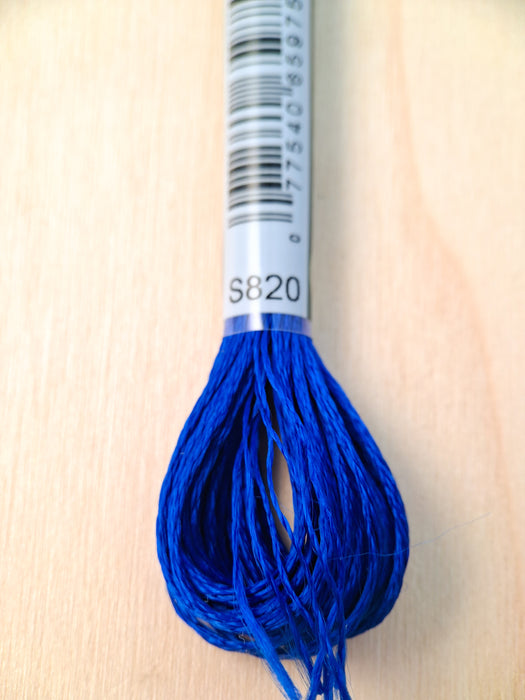 DMC Satin Thread- S820 (Royal Blue)