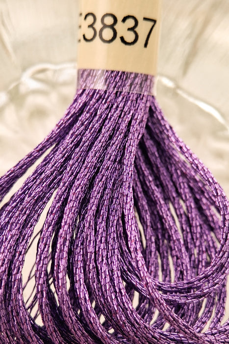DMC Light Effects Thread-E3837 (Metallic Purple)