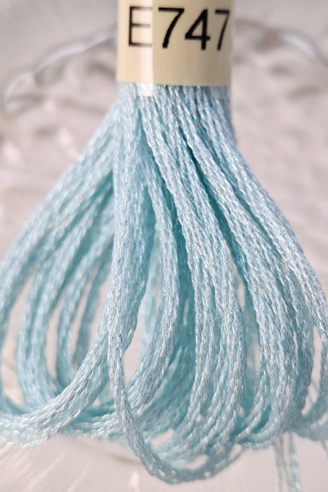 DMC Light Effects Thread-E747 (Pearlescent Blue Sea Mist)
