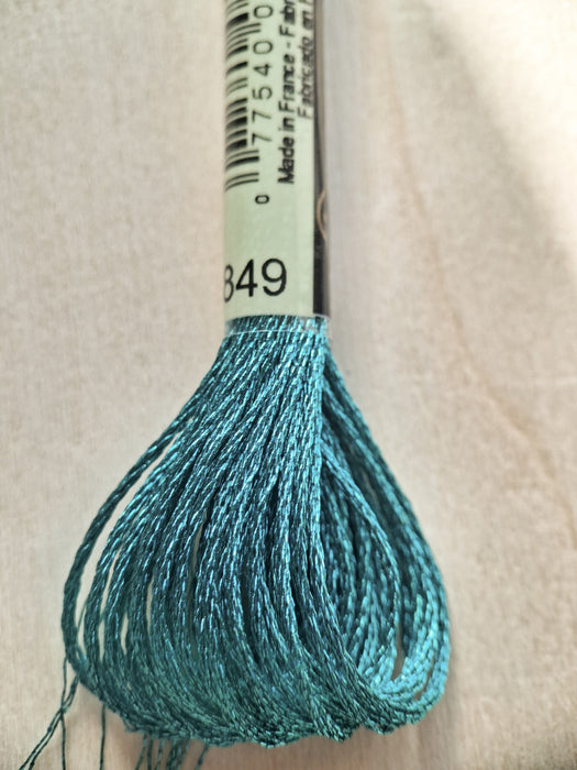DMC Light Effects Thread-E3849 (Metallic Turquoise Green)