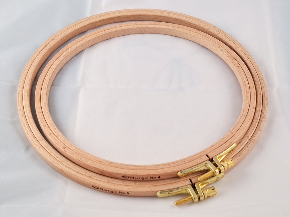 Nurge 8mm Beech Screwed Embroidery Hoop