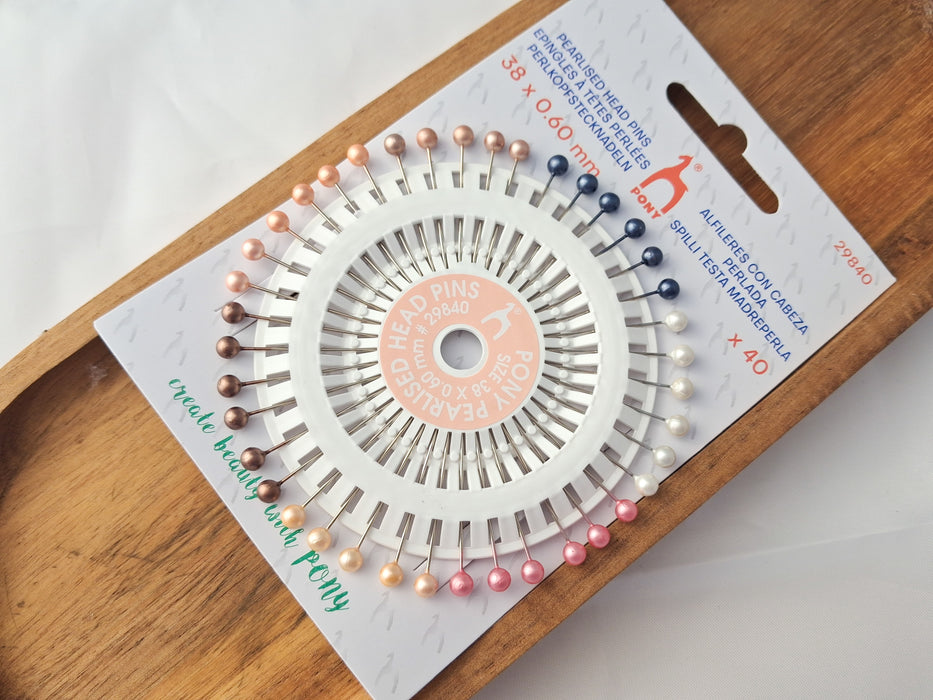 PONY Pearl-Head Pins