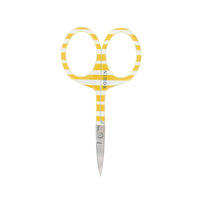 Bohin Embroidery Scissors- Yellow Stripes
