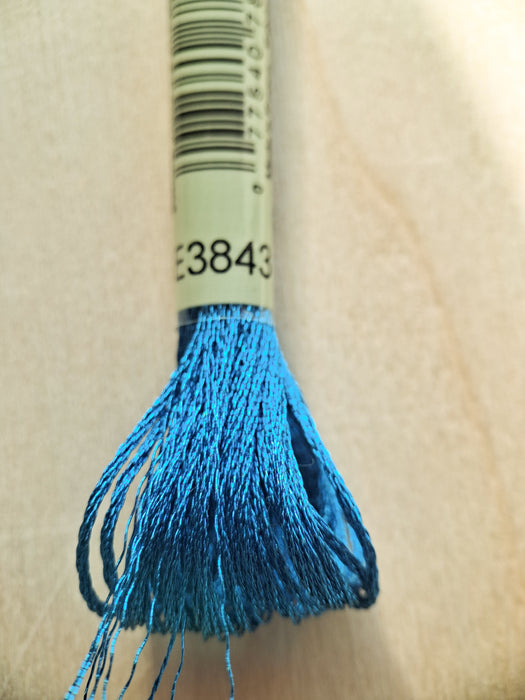 DMC Light Effects Thread-E3843 (Metallic Pool Blue)