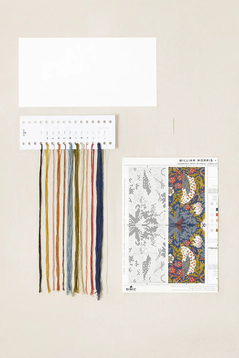 DMC Bookmark Cross-Stitch Kit- Strawberry Thief
