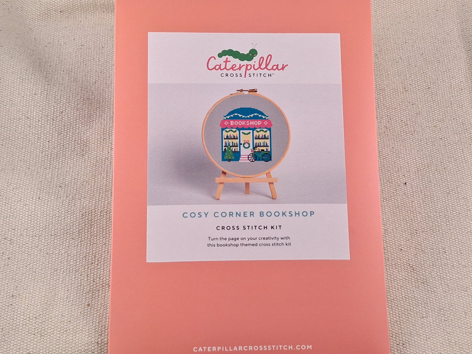 Caterpillar Cross Stitch Kit- Cosy Corner Bookshop