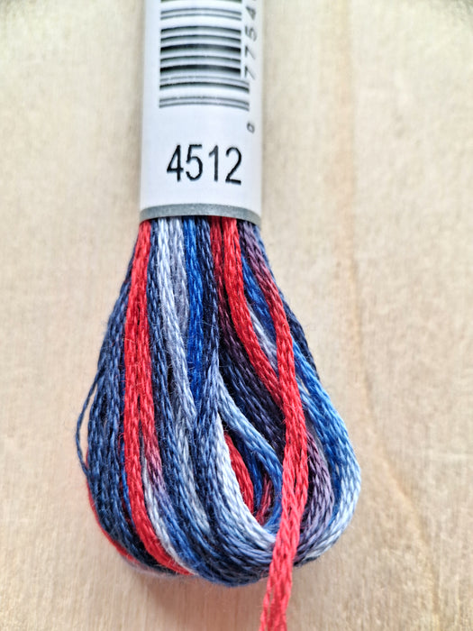 DMC Coloris Thread- 4512 (Patriotic Stripes)
