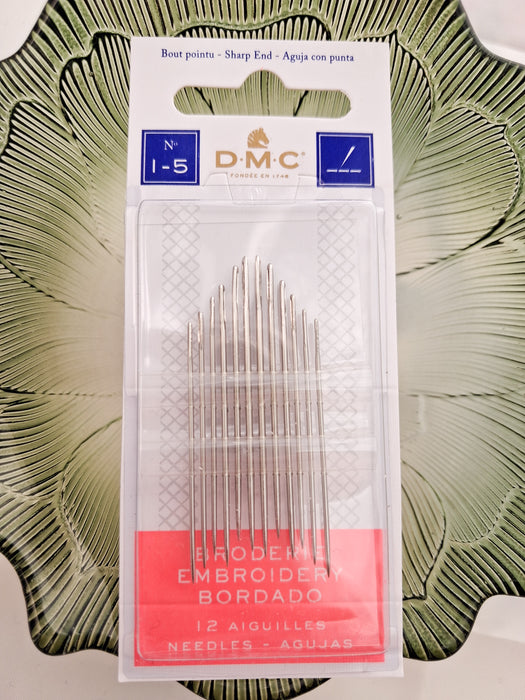 DMC Embroidery Needles (sizes 1-5)