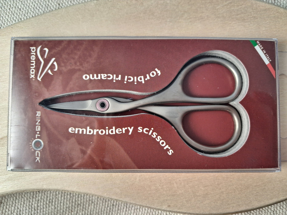 Premax Ringlock Embroidery Scissors- 9.5cm