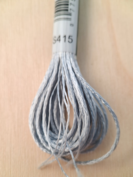 DMC Satin Thread- S415 (Metallic Chrome)