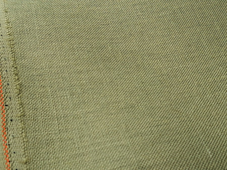 olive green linen fabric