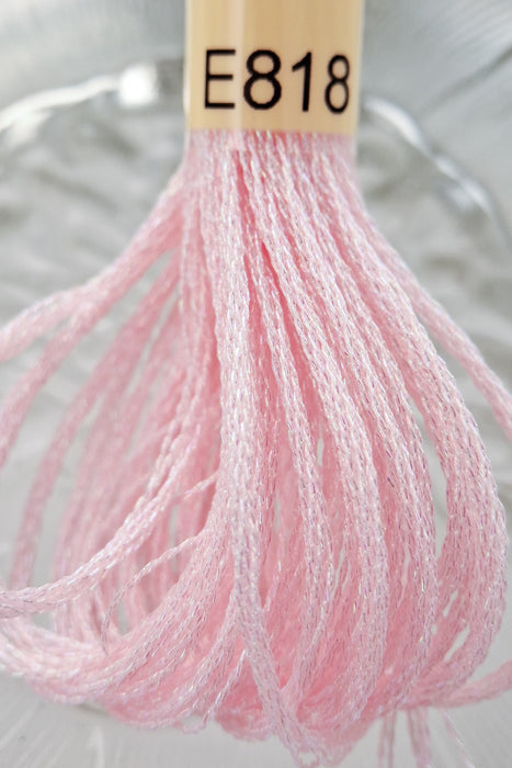 DMC Light Effects Thread-E818 (Pearlescent Powder Pink)