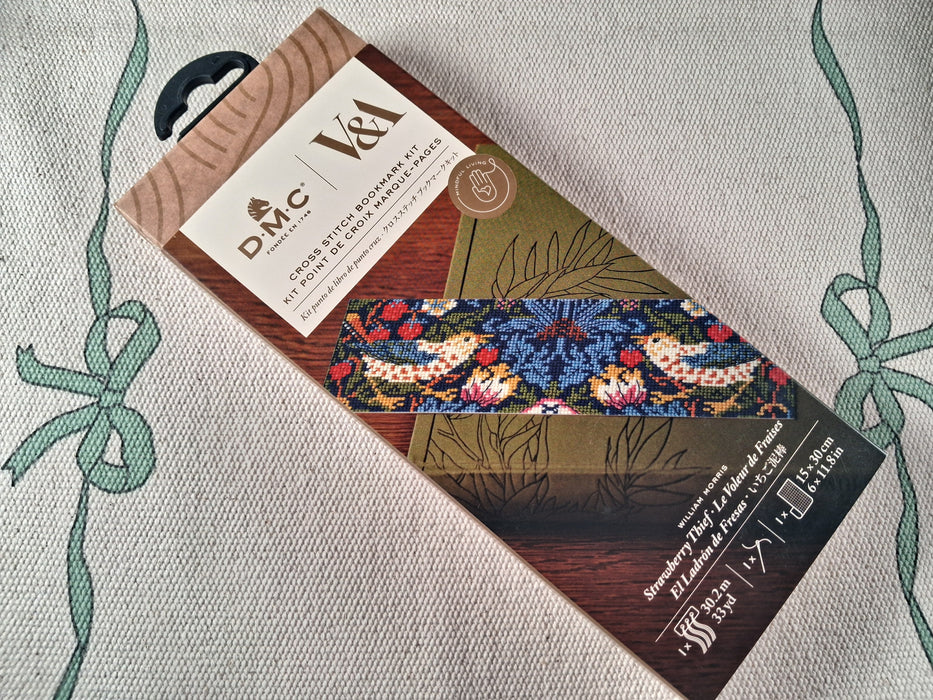 DMC Bookmark Cross-Stitch Kit- Strawberry Thief