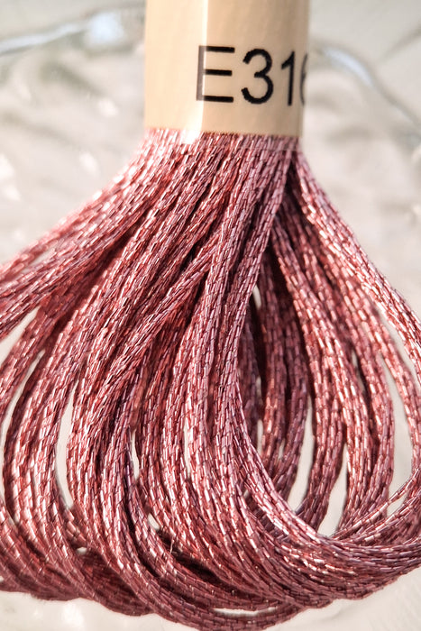 DMC Light Effects Thread-E316 (Metallic Heather)