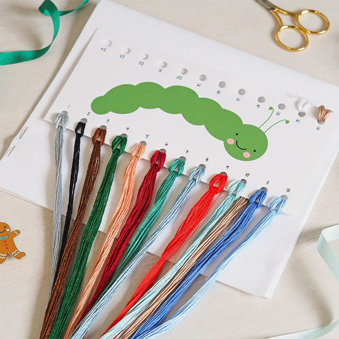 Caterpillar Cross Stitch Kit- Hello Deer
