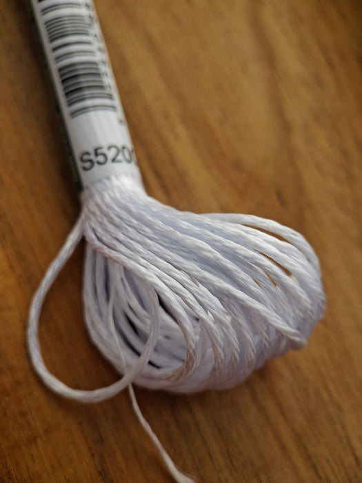 DMC Satin Thread- S5200 (White)