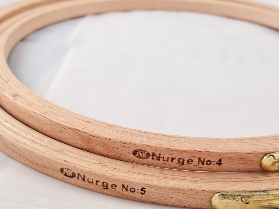 Nurge 8mm Beech Screwed Embroidery Hoop