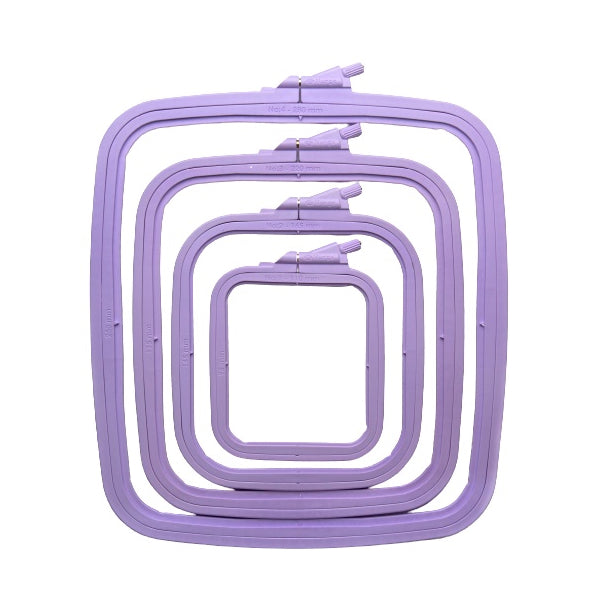 Nurge Square Plastic Hoop- Lilac