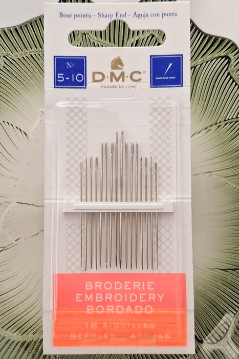 DMC Embroidery Needles (sizes 5-10)
