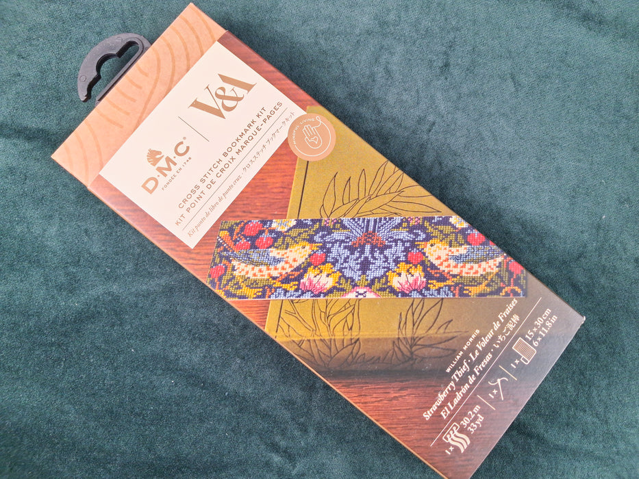 DMC Bookmark Cross-Stitch Kit- Strawberry Thief