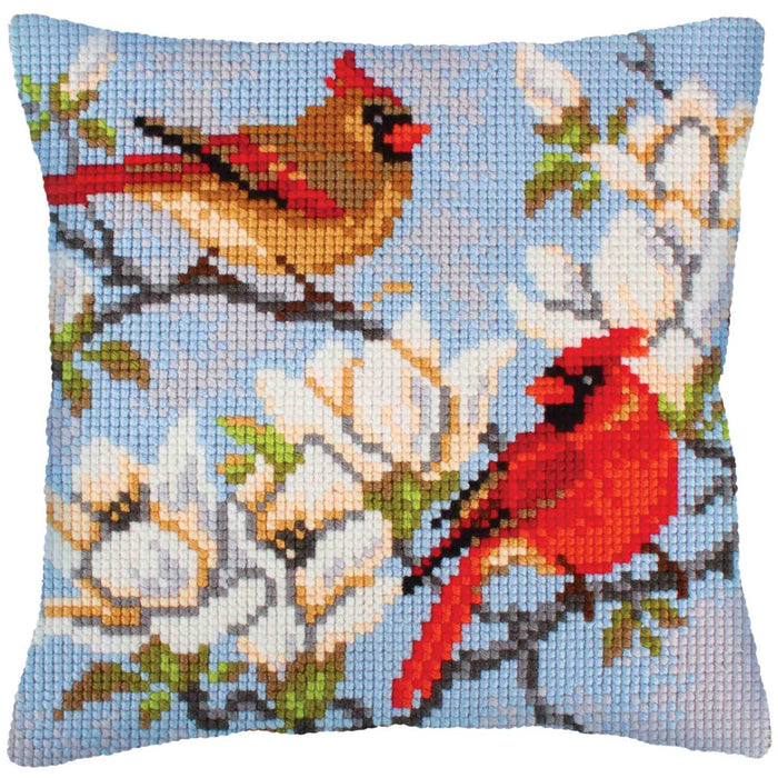 Collection D'Art Needlepoint Cushion Kit- Magnolia Branch (5239)